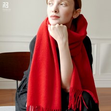 실크 두꺼운 순수모직 스카프 여성 겨울스카프