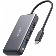 Anker 프리미엄 4-에서-1 USB-C 허브 60W 전원 배달 와 3 USB 3.0 포트 맥북 프로 13 인치 에 대 한 2, 단일상품