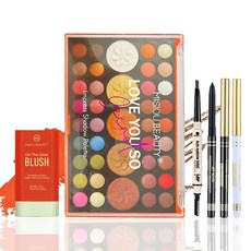 FantasyDay All in One Professional Makeup Kit for FantasyDay 여성용 올인원 프로페셔널 메이크업 키트 여자 홀리데이 메이크업 선물, 1개, SET004F