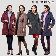 [쇼핑엔티] [마담엘레강스] 22FW 페이즐리 퀼팅 퍼코트