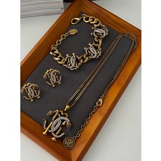 뱀줄목걸이귀걸이세트