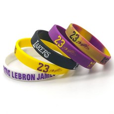  NBA 농구 팔찌 스타 조던 코비 실리콘 4종 5종 세트, S, 마이클조던 4종 