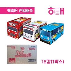 해태 붕붕붕 꼬마버스타요 140g 18개 과자 간식 쿠키, 140g x 1박스