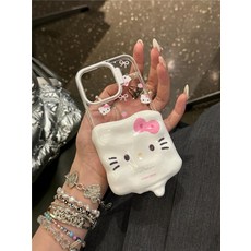 iPhone 헬로키티 녹는 케이스 실리콘 탈부착케이스