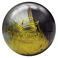 Brunswick Twist Reactive Bowling Ball- Black/Gold/Silver 12 Brunswick Twist Reactive Bowling Ball-, 1
