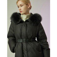 CC콜렉트.폭스퍼 후드 숏 구스다운 (C234PSG804), 55, 라이트카키