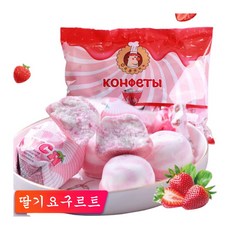 영진 러시아 마시멜로 딸기 요구르트 맛 솜사탕 500g, 2개