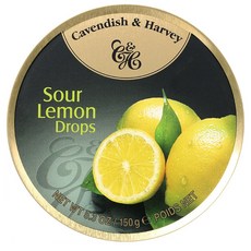 Cavendish & Harvey 카벤디시 틴 레몬 캔디 150g X 12개, 1팩