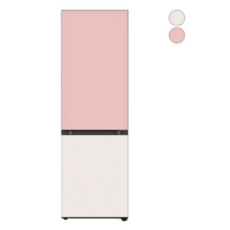 [색상선택형]LG 모던엣지 냉장고 오브제컬렉션 글라스 344L Q342AAA133, Q342GPB133S, 핑크(상단) +