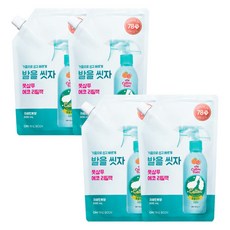 온더바디 코튼풋 발을씻자 풋샴푸 자몽향 리필 500ml x 4개