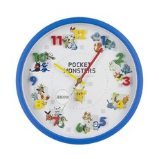 포켓몬 무소음 캐릭터벽시계 벽걸이시계, 포켓벽시계_피카츄