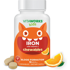  어린이 키즈 철분 10mg 비타민C 50mg 정제 고함량 120정 2개월분 Kids Iron 해외 직구, 키즈 아이언  2병  4개월분 