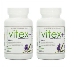 VH 뉴트리션 바이텍스 60정 2팩 VH Nutrition Vitex+ | 650mg Vitex Chasteberry Supplement for Women