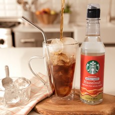 스타벅스 베리스모 커피 시럽 헤이즐넛 맛 360ml 12.17oz, Syrup-Hazelut-12.17oz-360ml