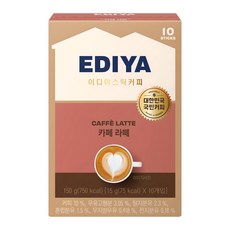 이디야커피 카페라떼, 15g, 10개입, 1개