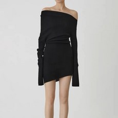 피겨복 피겨드레스 피겨스케이트옷 여성 원넥 니트 니치 유행, 없음, 3.Black - S