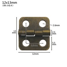 미니어처 개평 숏 레토르트 금철 스무버 원목케이스 포켓 루스리프 엔틱 DIY 부품, 청고동색