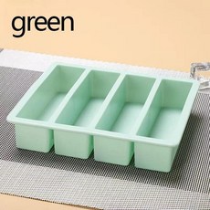 실리콘 아이스 트레이 큐브 몰드 식품 상자 링크 제빙기, 1개