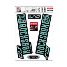 2018 Rockshox SID 산악 자전거 프론트 포크 데칼 자전거 프론트 포크, 비앙키 그린
