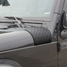 카울 바디 아머 외부 카울 커버 코너 가드 2007-2017 Jeep-Wrangler-JK 2/4 도어 외부 액세서리 부품, 보여진 바와 같이, 1개