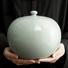 대형 인간 유골용 세라믹 항아리 개 유골 화장 동물 기념 장례 애완 고양이 유골 맞춤형 4000ml, 1개