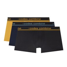 코데즈컴바인 이너웨어 레터링 아웃밴드 드로즈 3PACK(BK NY MU)