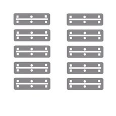 시크리트몰 어항 스크래퍼날 스크래퍼 리필 교체날 62x16mm 10P, 10개