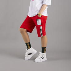 댄마샵 체크라인 4부 반바지 줌바댄스복 방송댄스복 에어로빅복 쇼핑몰 댄스걸 줌바닷컴 줌바복, 레드