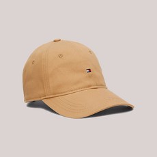 타미힐피거 남성 로고 볼캡 모자 Brown