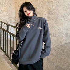 DOGO 학생 하이넥 맨투맨 플러스 양털 긴팔 맨투맨 8종 색깔