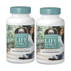 소스 네츄럴스 [2개 SET] 여성용 라이프 포스 멀티플 철분 미 포함 180정 (타블렛) Source Naturals Womens Life Force Multiple No Iron 180tabs, 1개, 180개