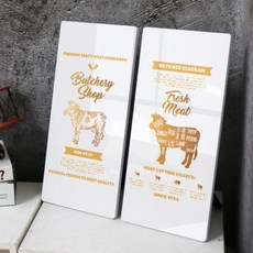 고기부위아크릴액자