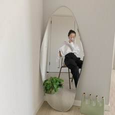공룡알거울 의류 쇼핑몰 대형 신혼집드레스룸, 120*50 초백거울