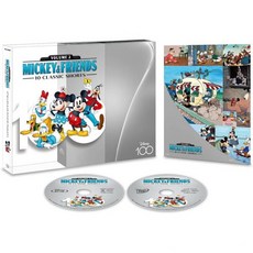 디즈니 블루레이 DVD 미키 프렌즈 클래식 컬렉션 MovieNEX Disney100 에디션 블루 레이 + 디지털 카피 월드