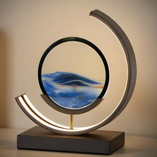 ALPHAPLAN 沙孔沙漏氛圍燈 16cm SAML, 黑色 藍色