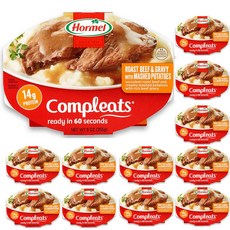 Hormel Compleats 호멜 컴플리트 로스트 비프 그래이비 포테이토 255g 12개 - Beef Potatoes Gravy, 1개, 1g