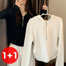 르엠마 [1+1 기획상품] 박시핏 여자긴팔 여자롱 긴팔 여성긴팔 여자니트 여성니트 니트 스웨터 여성 후드 티 95261