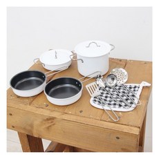 [에이치비카펜트리] 11pcs 디럭스 쿡웨어 세트 주방놀이 소품, 상세 설명 참조