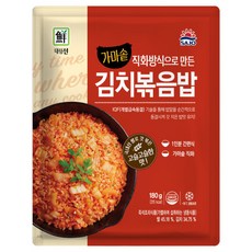 사조대림 가마솥 직화 김치 볶음밥 180g x 10봉 즉석 냉동 간편 볶음밥, 사조-가마솥김치볶음밥180gx10