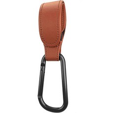 유모차 후크 부드러운 PU 가죽 유모차 후크 2 개 자동차 가방 주최자 여행 액세서리 Bebe 인형, [11] 1PC Brown