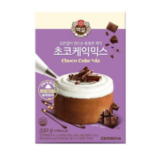 백설 초코케익 믹스, 350g, 10개