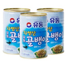 유동 자연산 골뱅이 400g x 3개/통조림 술안주 반찬, 단일상품