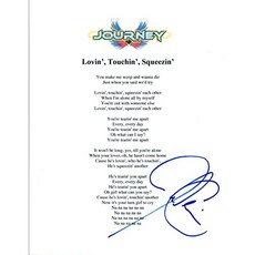 조나단 가인 서명 서명 여행 Lovin Touchin Sheezin Lyric Poetry Coa, 본상품