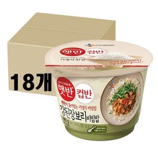 cj제일제당 (컵밥) 강된장보리비빔밥280gx18개, 280g, 18개