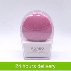 Foreo luna mini2 페이셜 실리콘 클렌징 브러쉬 실제 로고 foreoing USB 충전 방수 레벨 8, pink