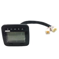 LCD 속도계 미터 주행 속도계 타코미터 차량 튼튼한 부착물 500cc LH500 용 수리 조립 오토바이 게이지 설치 용이, 보여진 바와 같이, 검은색, PP, 1개