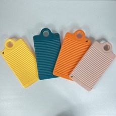 손빨래 속옷 양말 미니 빨래판, 옐로우, 1개, 옐로우