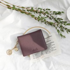 [바보사랑]키링 증정 D.LAB Vivienne Half Wallet - Purple