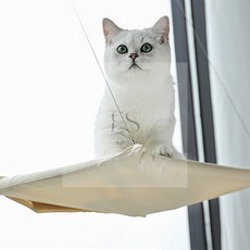 이에스샾 고양이 창문 거치대 고양이창문거치대, 아이보리, 1개