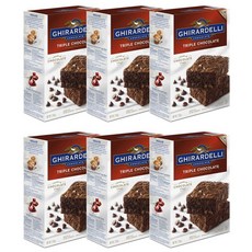 Ghirardelli 기라델리 트리플 초콜릿 브라우니 믹스, 6개, 2.26kg